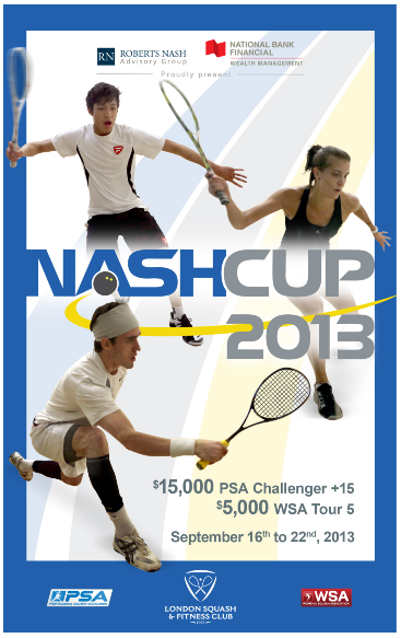 2013 Nash Cup Brochure Squash Tournament London Ontario